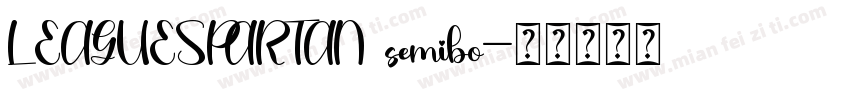 LEAGUESPARTAN semibo字体转换